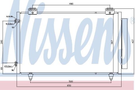 Радіатор кондиціонера NISSENS 940299