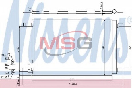 Радiатор кондицiонера NISSENS 940319