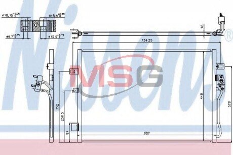 Конденсер кондиціонера NISSENS 940342