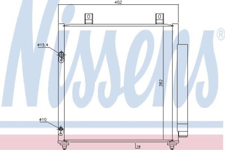 Радіатор кондиціонера NISSENS 940447