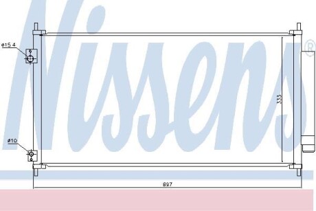 Радіатор кондиціонера NISSENS 940448