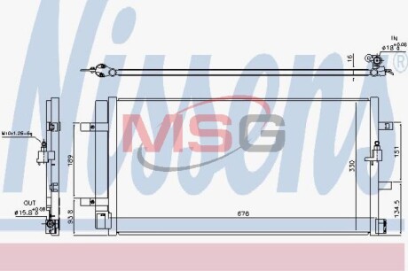 Радiатор кондицiонера NISSENS 940453