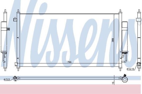 Радіатор кондиціонера NISSENS 940467