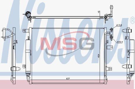 Радіатор кондиціонера First Fit NISSENS 940482