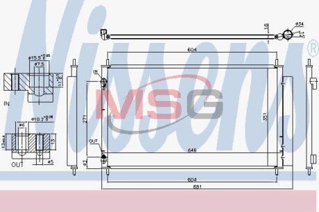 Конденсер кондиціонера NISSENS 940489