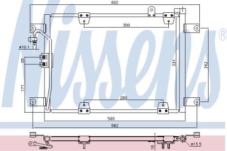 Радіатор кондиціонера NISSENS 940578
