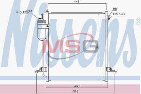 Радіатор кондиціонера NISSENS 940610