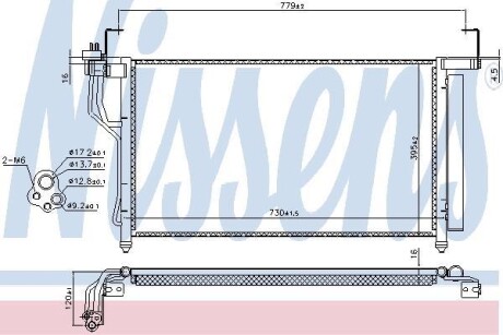 Радіатор кондиціонера NISSENS 940632