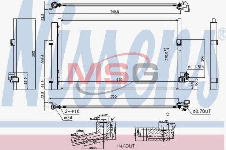 Радіатор кондиціонера First Fit NISSENS 940748