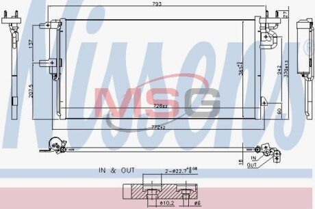 Конденсер кондиціонера NISSENS 940764