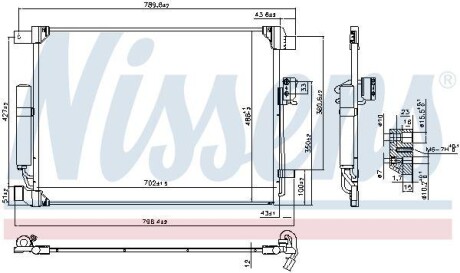 Радіатор кондиціонера First Fit NISSENS 940786