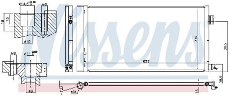 Радіатор кондиціонера NISSENS 940809