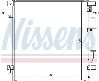 Радіатор кондиціонера NISSENS 941168