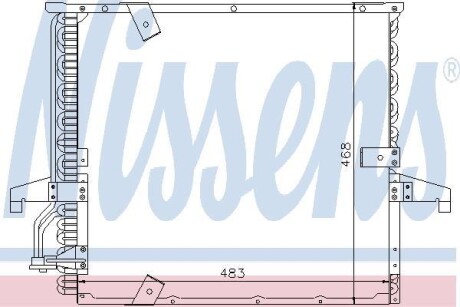 Радіатор кондиціонера NISSENS 94166
