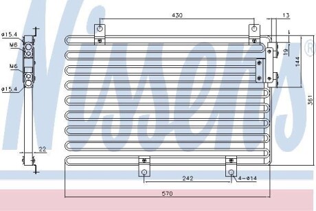Радіатор кондиціонера NISSENS 94208