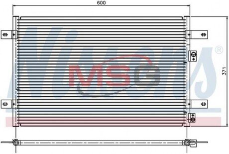 Конденсер кондиціонера NISSENS 94251