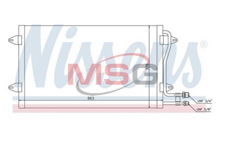 VW Радіатор кондиціонера (конденсатор) LT II 96- NISSENS 94258