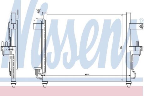 Радіатор кондиціонера NISSENS 94452