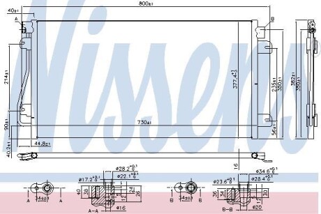 Радіатор кондиціонера NISSENS 94660