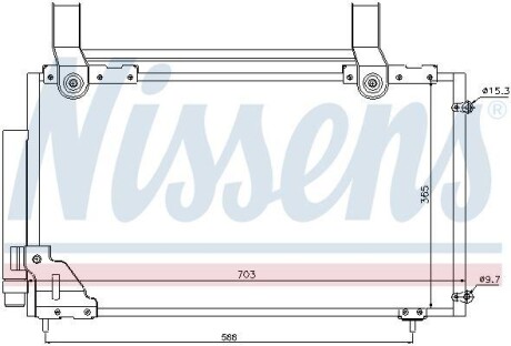 Радіатор кондиціонера NISSENS 94735