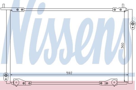 Радiатор кондицiонера NISSENS 94736
