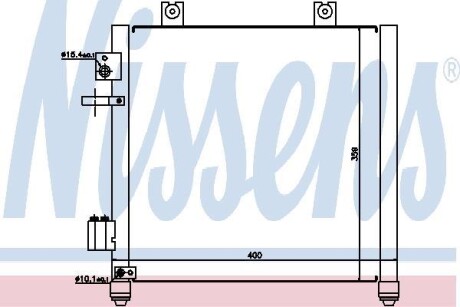 Радіатор кондиціонера NISSENS 94739