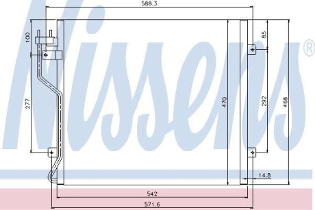 Радіатор кондиціонера NISSENS 94773