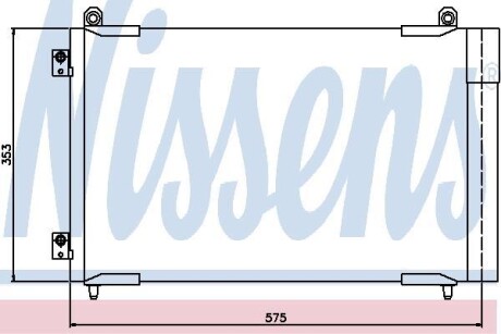 Радіатор кондиціонера NISSENS 94837