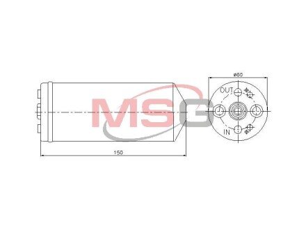 MITSUBISHI Осушувач L200 / TRITON 2.5 DI-D, NISSAN, OPEL NISSENS 95056