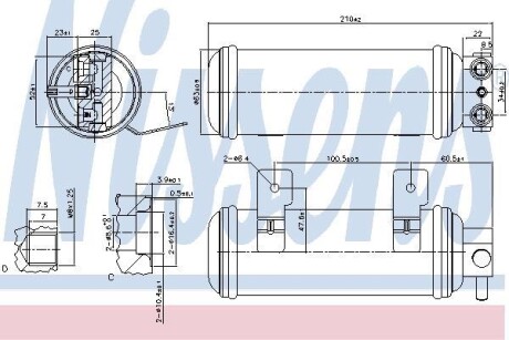 Осушувач кондиціонера NISSENS 95057
