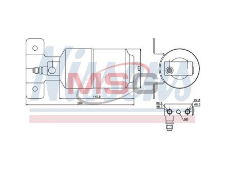 Осушувач кондиціонера NISSENS 95169