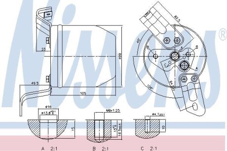 Осушувач кондиціонера NISSENS 95196