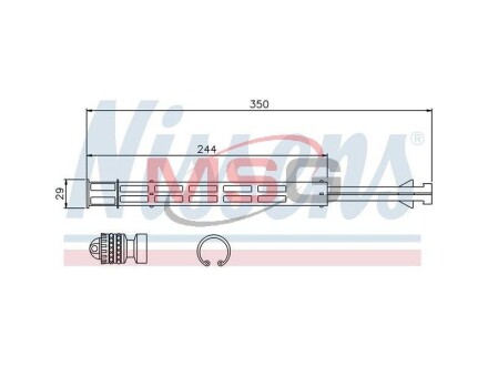 Осушувач MERCEDES-BENZ; VW NISSENS 95358