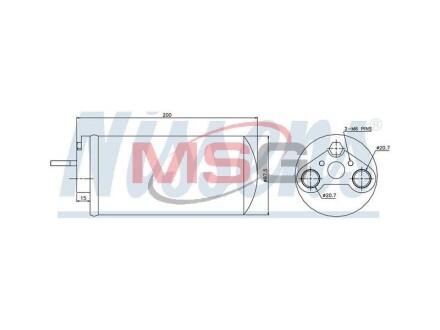 Осушувач кондиціонера NISSENS 95461