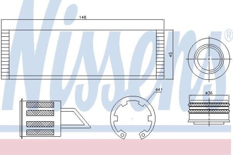 Осушувач кондиціонера NISSENS 95515