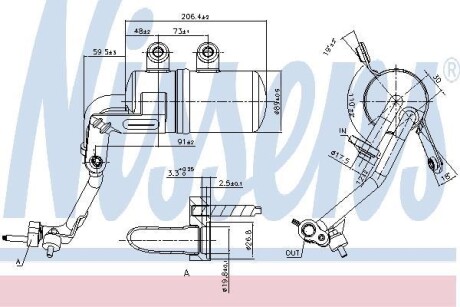 Осушувач кондиціонера NISSENS 95570