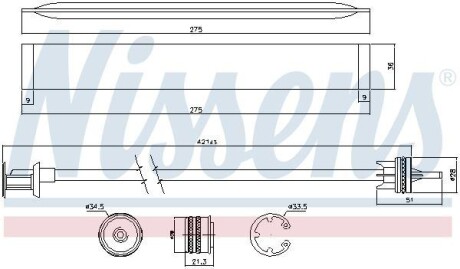 Осушувач кондиціонера NISSENS 95577