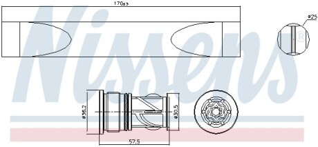 Осушувач кондиціонера NISSENS 95620