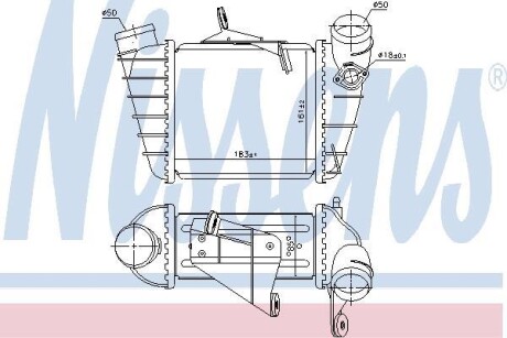SKODA Інтеркулер FABIA I 1.9TDI 00- NISSENS 961200