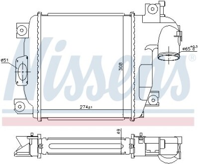 Радіатор наддуву NISSENS 961424