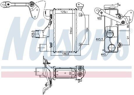 Радіатор наддуву NISSENS 96164