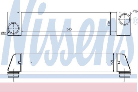 Радіатор інтеркулера NISSENS 96657