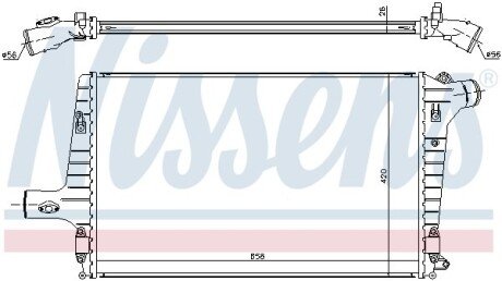 Радіатор наддуву NISSENS 96706