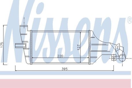 OPEL Інтеркулер Astra G, Zafira A 2.0/2.2DTI NISSENS 96789