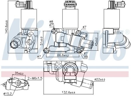 Клапан EGR NISSENS 98195