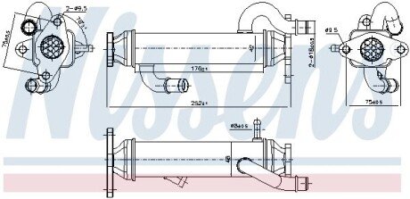 Радіатор відпрацьованих газів NISSENS 989328