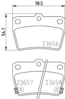 Колодки гальмівні дискові задні Toyota RAV-4/Chery Tiggo 1.8, 2.0, 2.4 (00-) NISSHINBO NP1081