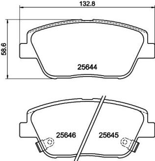 Гальмівні колодки KIA Optima \'\'F \'\'1,7-2,4 \'\'11>> NISSHINBO NP6049