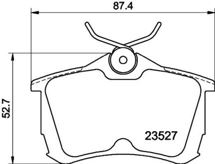 Колодки гальмівні дискові задние Honda Accord VII 2.0, 2.4 (03-08) NISSHINBO NP8029