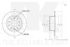Диск гальмівний невентильований NK 314307 (фото 3)